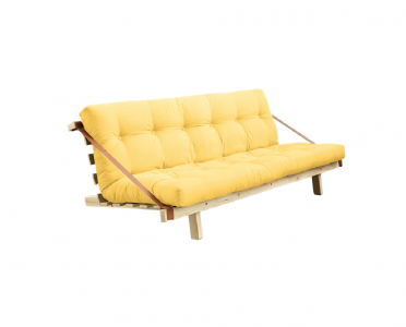 Canapea Extensibila 3 locuri, stofa si cadru lemn de pin, Jump Natural, l203xA106xH70 cm