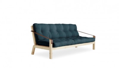 Canapea Extensibila 3 locuri, stofa si cadru lemn de pin, Poetry Natural, l204xA90xH90 cm