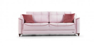 Canapea extensibila tapitata, 3 locuri Teddy Rose K4, l218xA92xH78 cm