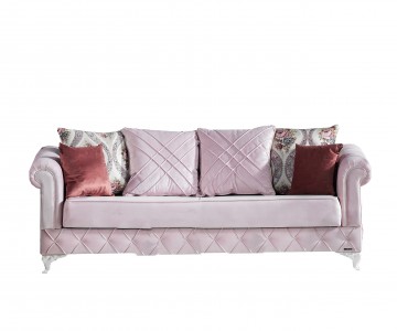 Canapea extensibila cu lada de depozitare, 3 locuri Kosem Rose K1, l237xA96xH86 cm