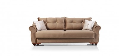 Canapea extensibila cu lada de depozitare, 3 locuri Sofya Maro K2, l240xA96xH83 cm