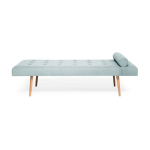 Canapea fixa Ella Daybed Pale Turquoise/Natural