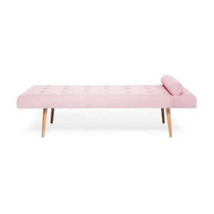 Canapea fixa Ella Daybed Powder Pink/Natural