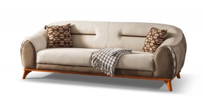 Canapea fixa tapitata, 3 locuri Berlin Maro K1, l242xA106xH85 cm