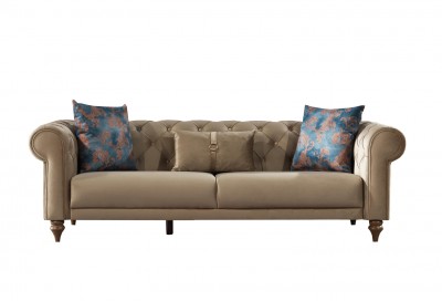 Canapea fixa tapitata, 3 locuri Lady Maro K2, l234xA102xH76 cm