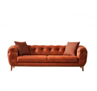 Canapea fixa tapitata, 3 locuri Lord Caramiziu K2, l242xA102xH75 cm