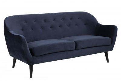 Canapea fixa tapitata cu stofa, 2,5 locuri Denver Bleumarin, l184xA82xH82 cm