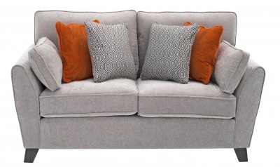 Canapea fixa tapitata cu stofa, 2 locuri Cantrell Grey, l168xA92xH90 cm