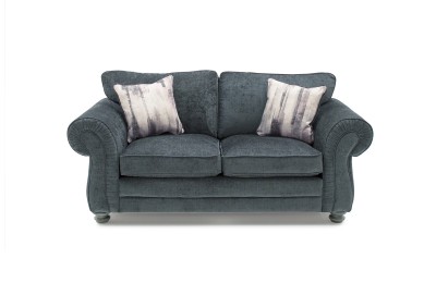 Canapea fixa tapitata cu stofa, 2 locuri Hollins Charcoal, l188xA96xH91 cm