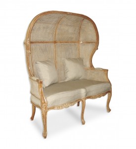 Canapea fixa tapitata cu stofa, 2 locuri Lim Roof Natural / Bej, l135xA70xH160 cm