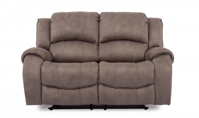 Canapea fixa tapitata cu stofa, 2 locuri Recliner Darwin Grey, l167,6xA106,7xH102,8 cm