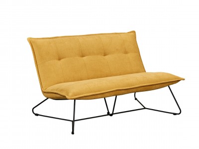 Canapea fixa tapitata cu stofa, 2 locuri, Victorio Mustariu, l131xA86xH76 cm