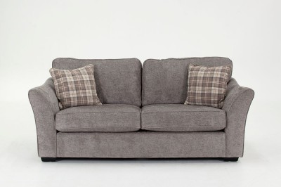 Canapea fixa tapitata cu stofa, 3 locuri Arran Grey, l203xA91xH91 cm