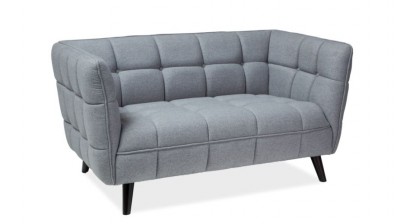Canapea fixa tapitata cu stofa, Castielli 2 Grey, l142xA60xH76 cm