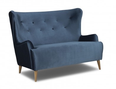 Canapea fixa tapitata, Lizbona Albastru, l181xA97xH103 cm