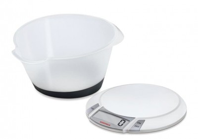 Cantar de bucatarie digital cu vas, 5 kg, Olympia Plus Alb