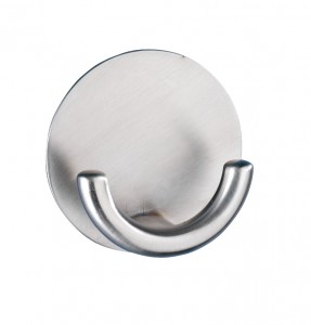 Carlig pentru perete, din otel inoxidabil, Rondo Crom Mat, Ø5,3xH2,5 cm