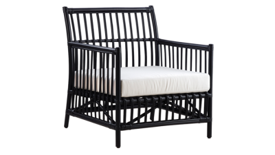 Fotoliu din rattan Caroline Black, l70xA82xH82 cm