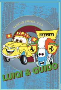 Covor Disney Kids Cars Luigi & Guido 04, Imprimat Digital