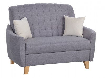 Canapea fixa tapitata cu stofa, 2 locuri Caya Purple, l138xA94xH72 cm