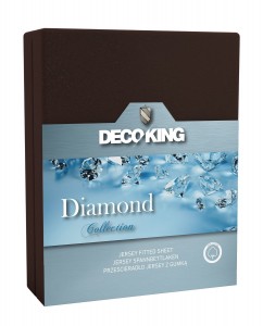 Cearceaf pentru saltea cu elastic Diamond Chocolate