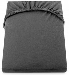 Cearceaf pentru saltea cu elastic Nephrite Dark Grey