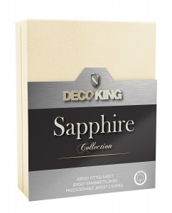 Cearceaf pentru saltea cu elastic Sapphire Ecru