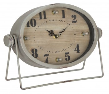 Ceas de masa Luci Gri, 31 x 22 cm