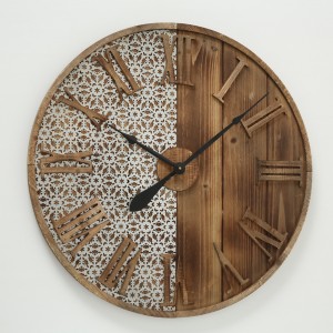 Ceas de perete Abbey Natural, Ø70 cm