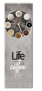 Ceas de perete Coffee BH002, 20 x 60 cm
