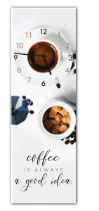 Ceas de perete Coffee GC032, 20 x 60 cm