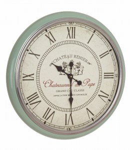 Ceas de perete Renier D62 Verde Mint, Ø62 cm