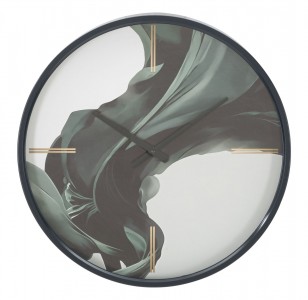 Ceas de perete Silk Wave Multicolor, Ø50 cm