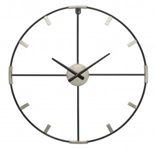 Ceas de perete Sticky Negru, Ø60 cm