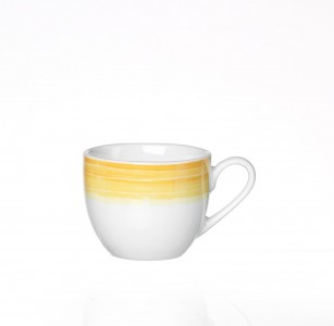 Set cesti Espresso Sunrise Yellow, Flirt, 100 ml, 6 piese