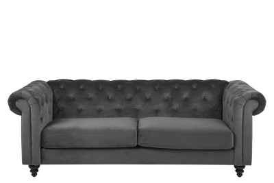 Canapea Fixa 3 locuri din stofa Charlietown Dark Grey