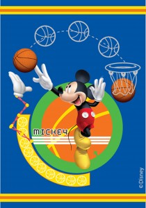 Covor Kids Club House Mickey Basket-ball 23, Imprimat Digital