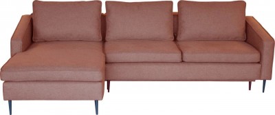 Coltar Cartena Primo 52 Extensibil cu Arcuri Ondulate si Spuma Poliuretanica HR, Sezlong pe Stanga, Suprafata de Dormit 240x124 cm, tapitat cu Stofa Water Repellent, cu Lada de Depozitare, Perne Incluse, l268xA174xH74 cm