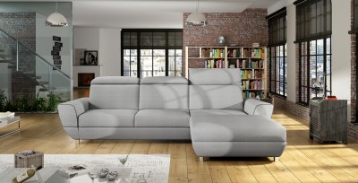 Coltar extensibil cu lada de depozitare, cu sezlong pe dreapta Bueno, L290xA197xH104 cm