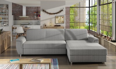 Coltar extensibil cu lada de depozitare, cu sezlong pe dreapta Life, L250xA164xH81 cm