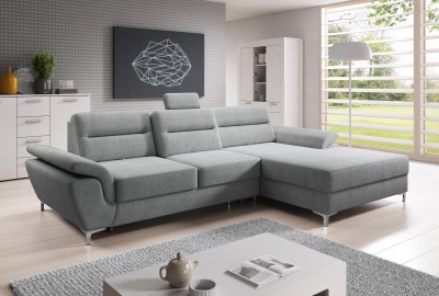 Coltar extensibil cu lada de depozitare, cu sezlong pe dreapta Sigma, L271xA166xH101 cm