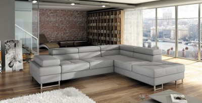 Coltar extensibil cu lada de depozitare, cu sezlong pe dreapta Tunis, L275xA223xH90 cm