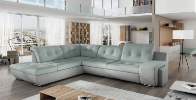 Coltar extensibil cu lada de depozitare, cu sezlong pe stanga Galaxy A, L292xA230xH90 cm