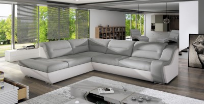 Coltar extensibil cu lada de depozitare, cu sezlong pe stanga Galaxy C, L280xA230xH90 cm