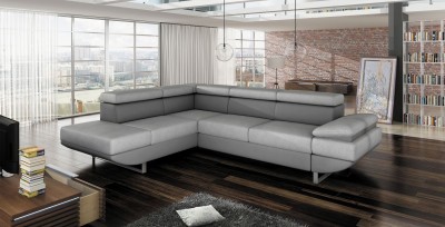 Coltar extensibil cu lada de depozitare, cu sezlong pe stanga Gio, L267xA207xH92 cm