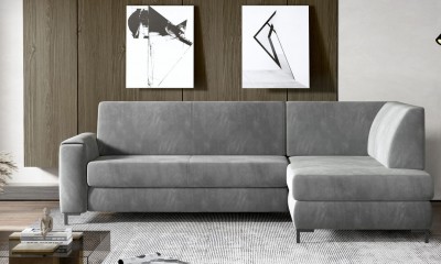 Coltar Extensibil, Sezlong pe Dreapta, Lada de Depozitare, Vocalis L, l243xA175xH81 cm