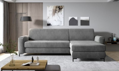 Coltar Extensibil, Sezlong pe Dreapta, Lada de Depozitare, Vocalis Mini, l258xA162xH81 cm