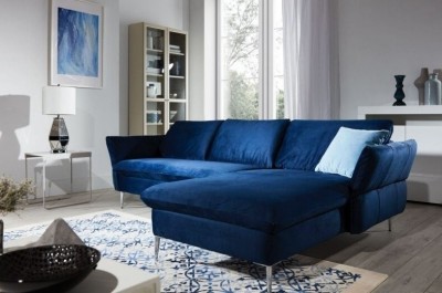 Coltar Vinis Monolith 77 Fix cu Arcuri Ondulate si Spuma Poliuretanica, Sezlong pe Dreapta, tapitat cu Stofa Water Repellent/Eco Friendly, Tetiere si Cotiere Reglabile, l235xA165xH78-112 cm