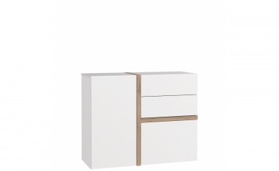 Comoda cu 2 sertare si 2 usi Blanka, l108xA41xH88 cm