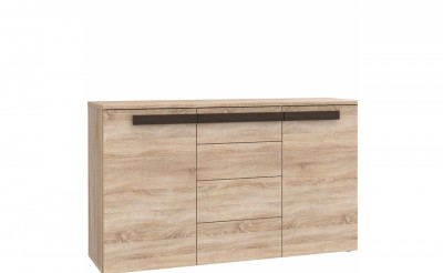 Comoda cu 4 sertare si 2 usi Lotus, l150xA42xH87 cm